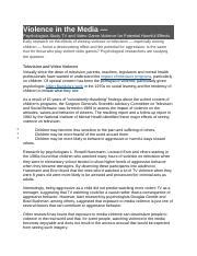 violent video games|Violence in the media: Psychologists study potential harmful effects.